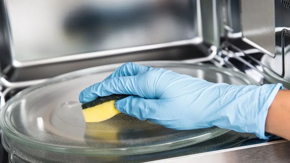 Microwave cleaning image background image