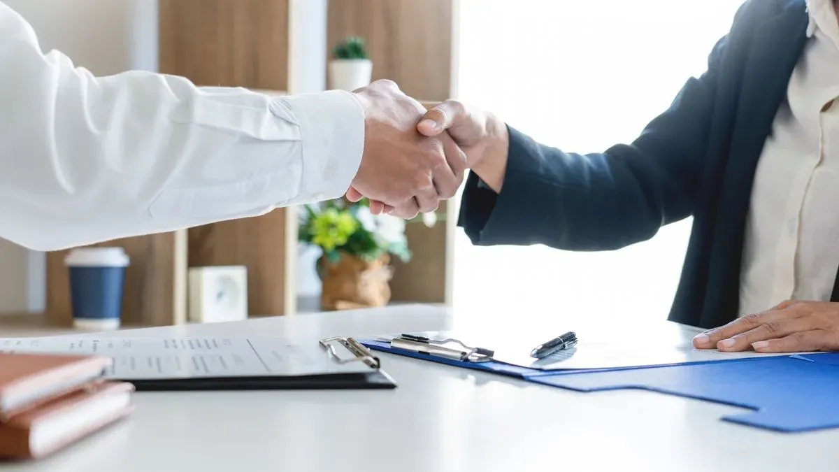 Job offer negotiation image background image