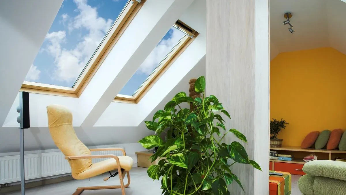 Skylight cleaning image background image