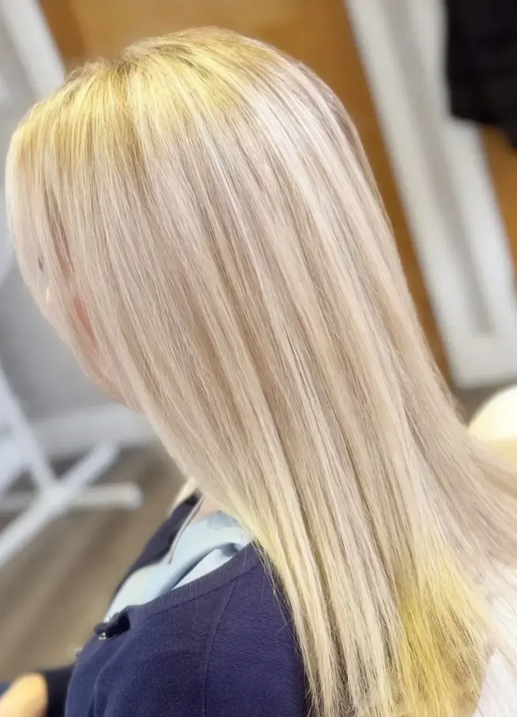 Hair colouring and highlights image background image