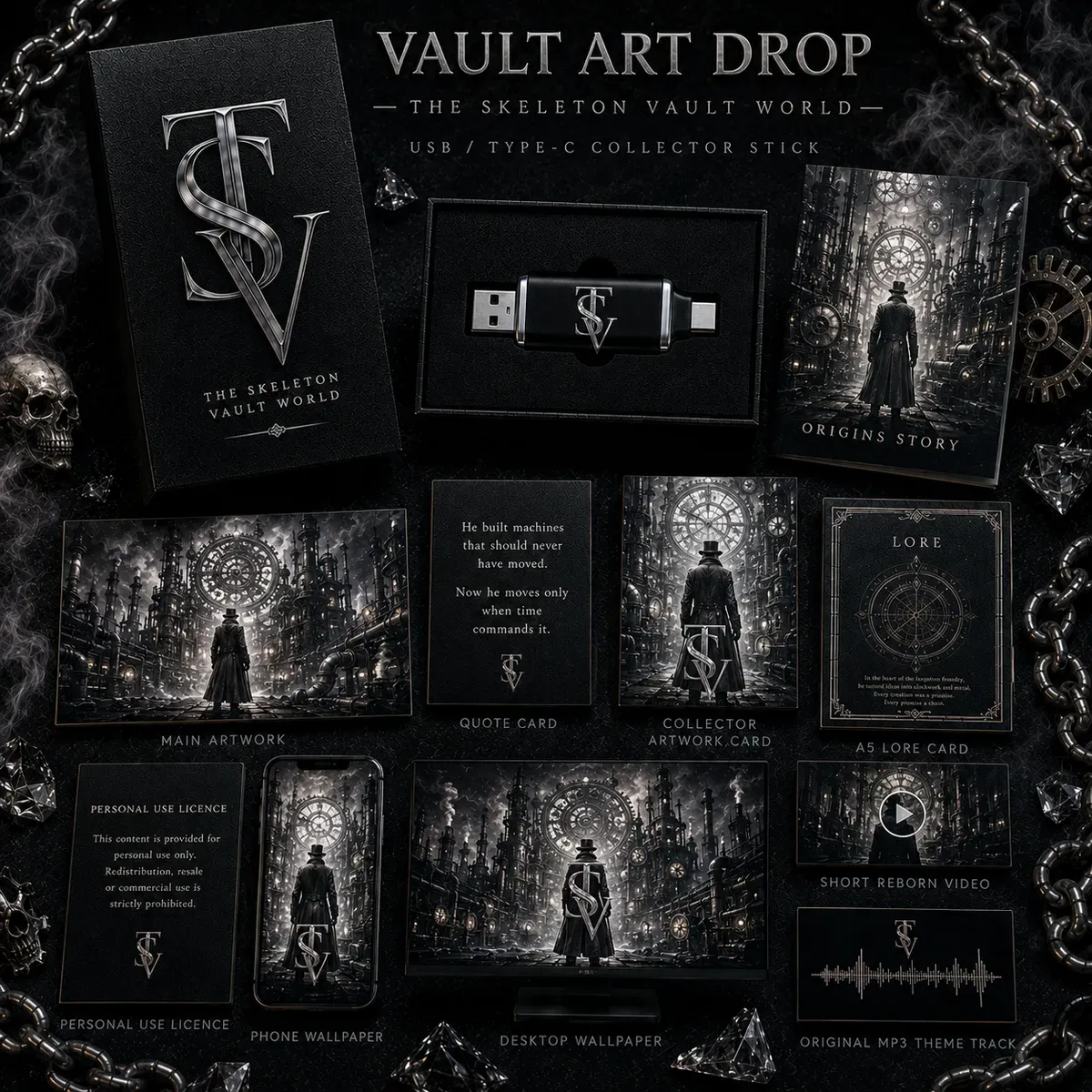 The Silver Mechanist Origin Pack | Vault Art Drop No. 012 thumbnail