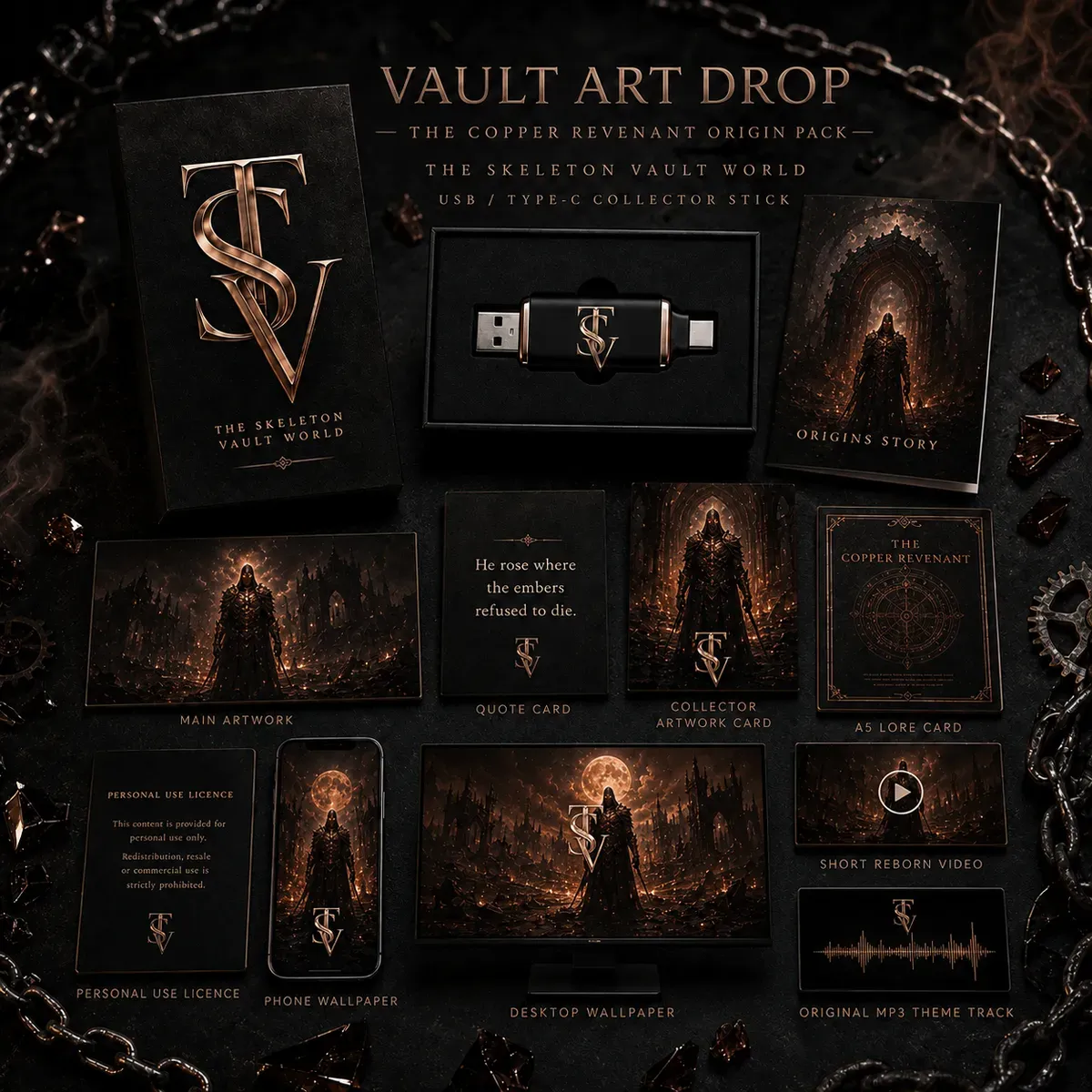 The Copper Revenant Origin Pack | Vault Art Drop No. 003 thumbnail