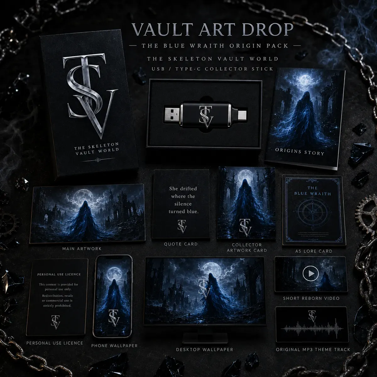 The Blue Wraith Origin Pack | Vault Art Drop No. 002 thumbnail