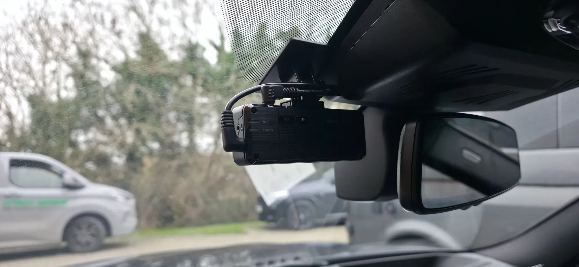 Dash camera installation image background image