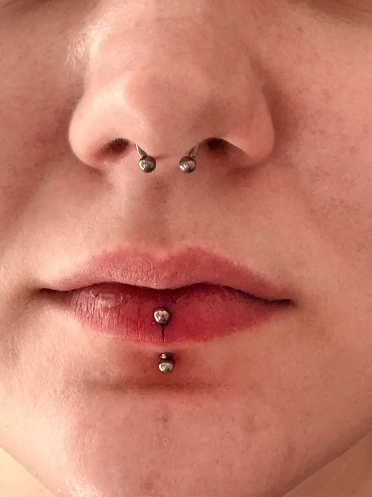 Facial piercing image background image