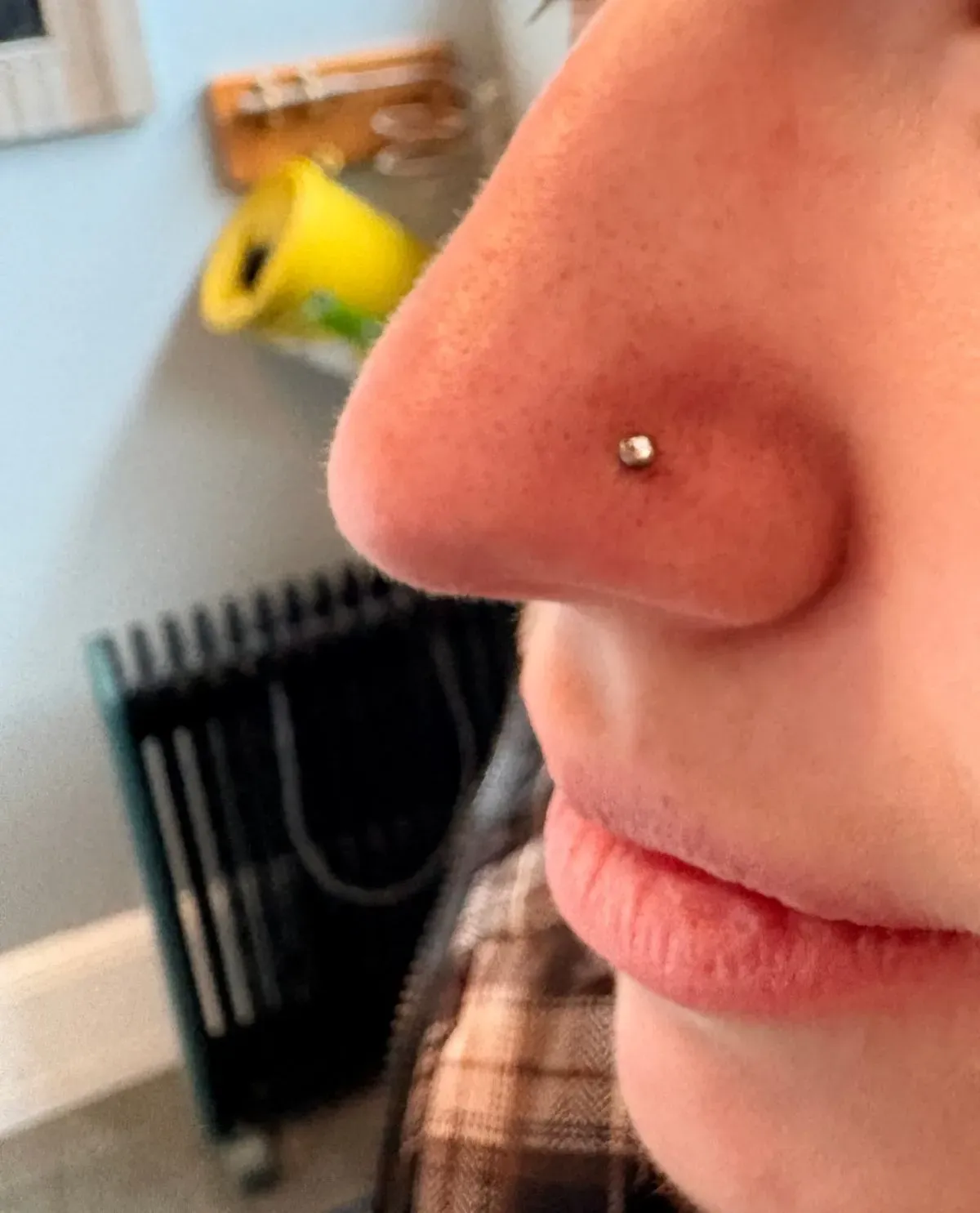 Nose piercing image background image
