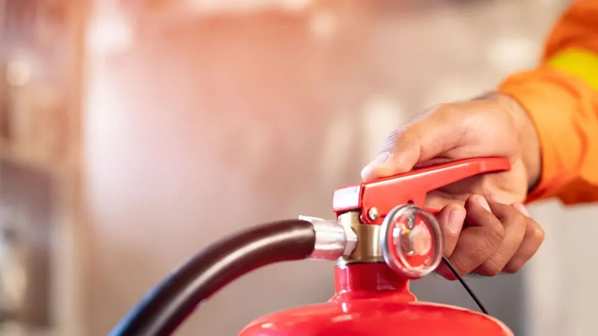 Fire safety consultation at Bangor business