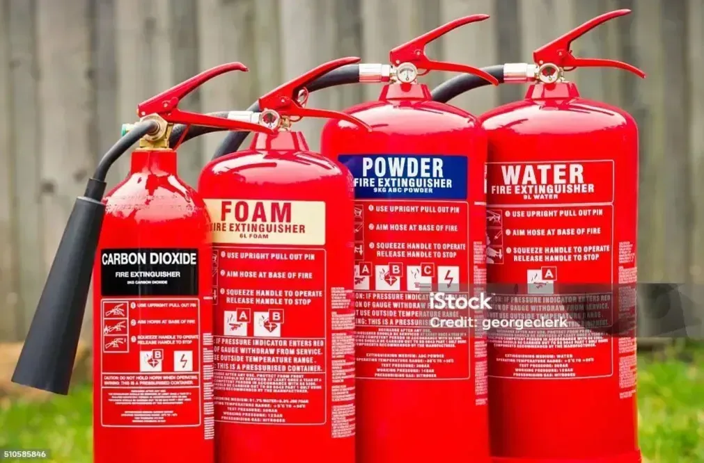 Installation of fire extinguishers in a Bangor office