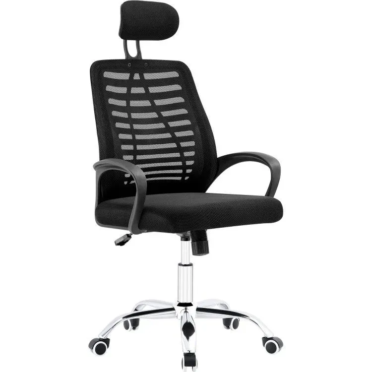 8221927948703-p836xpbuabmu5jyuilxfz-Mesh-Office-Chair-with-Headrest-Black---Chrome--HY805 thumbnail image