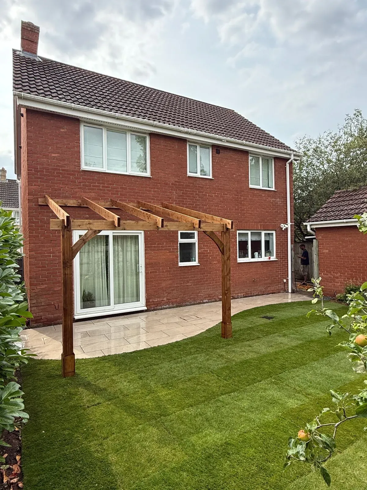 Lawn installation image background image