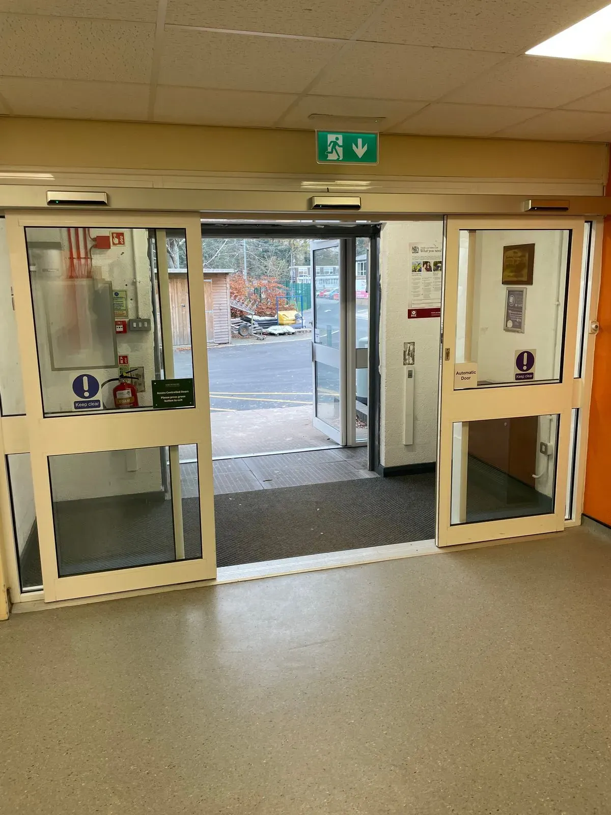 Installation of automatic doors image background image