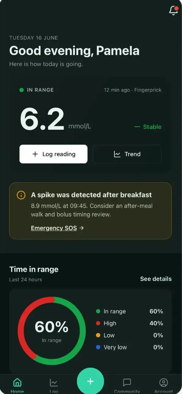 Connect with Glucose Pump image background image