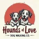 Hounds of love dog walking co logo