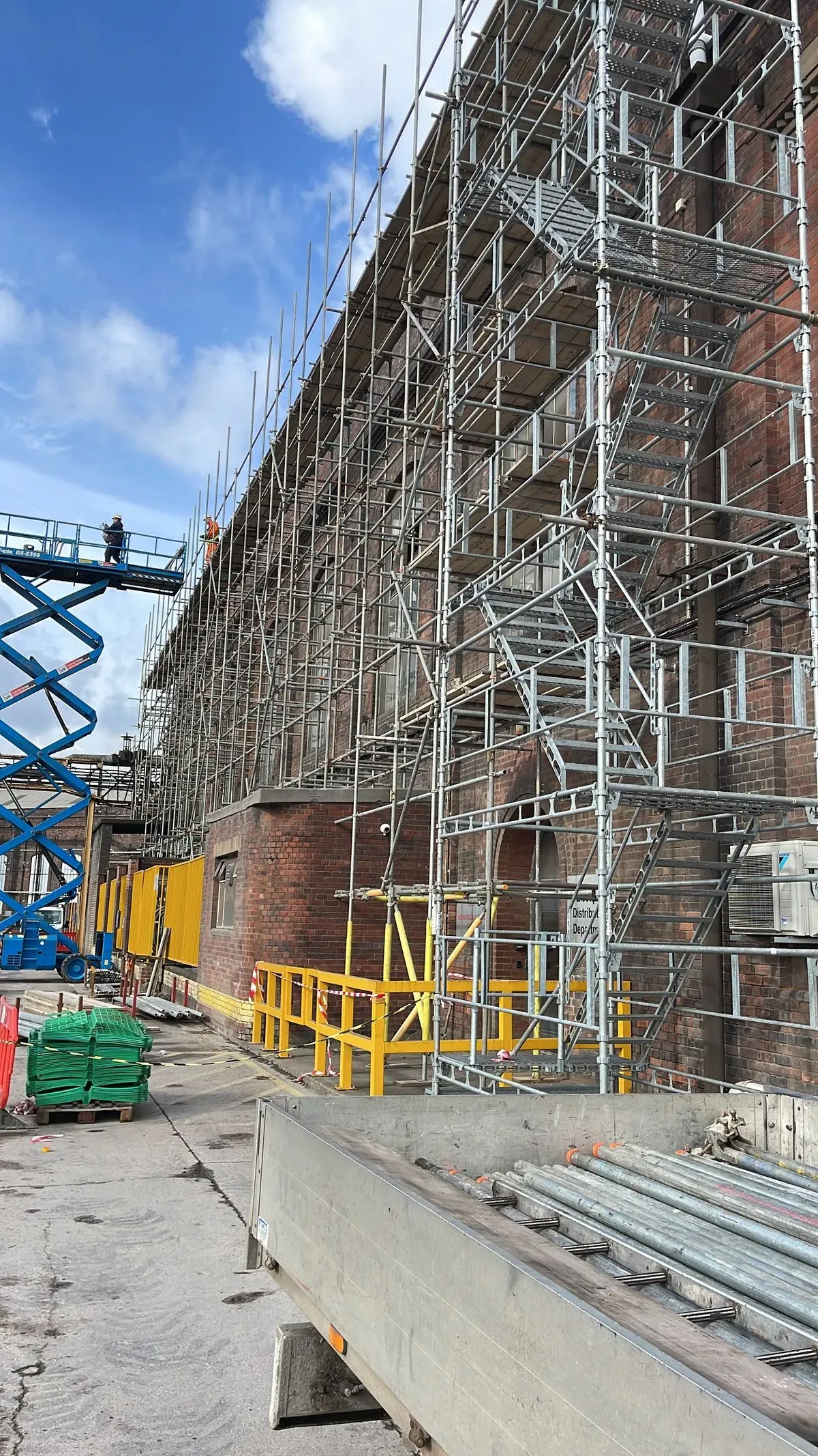 Industrial scaffolding image background image