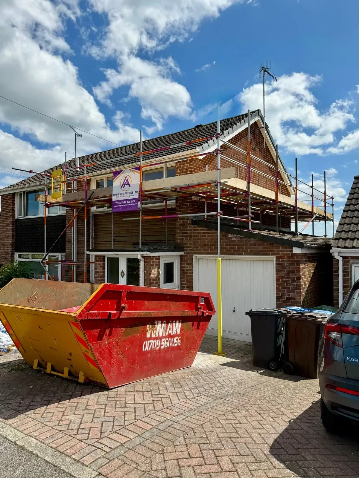 Residential scaffolding image background image