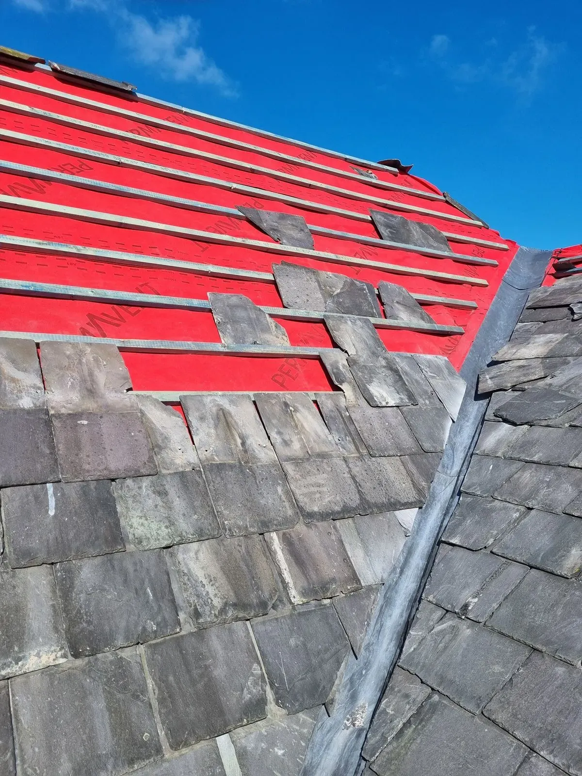 Roof installation image background image