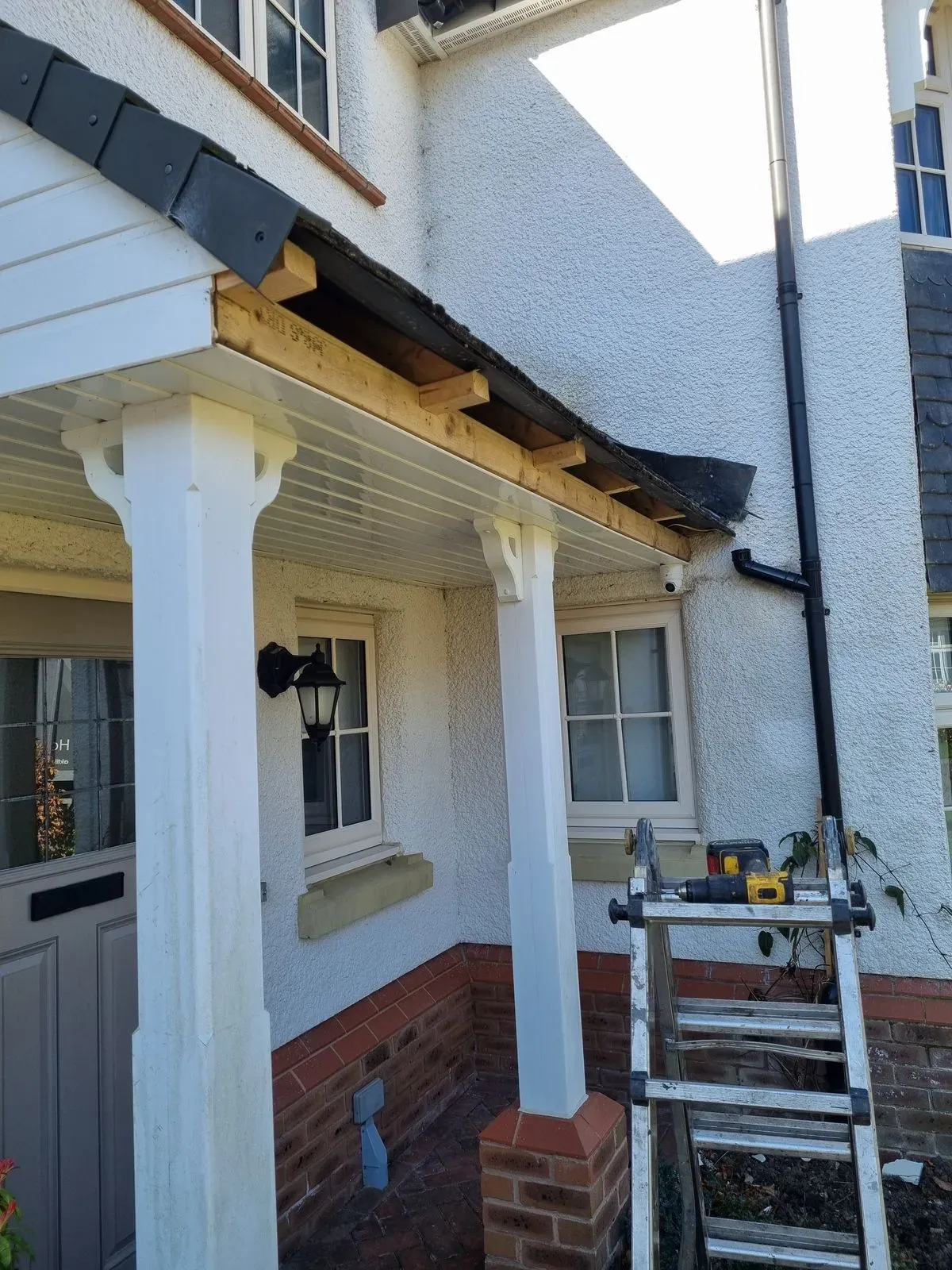 Gutter installation and maintenance image background image
