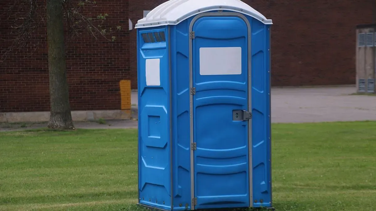 Portable Toilet setup in rural Crowborough