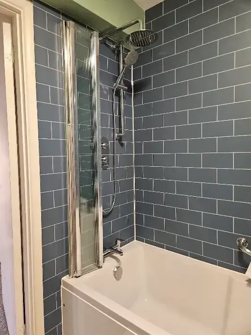 In-progress tiling job at local St Leonards-on-Sea home