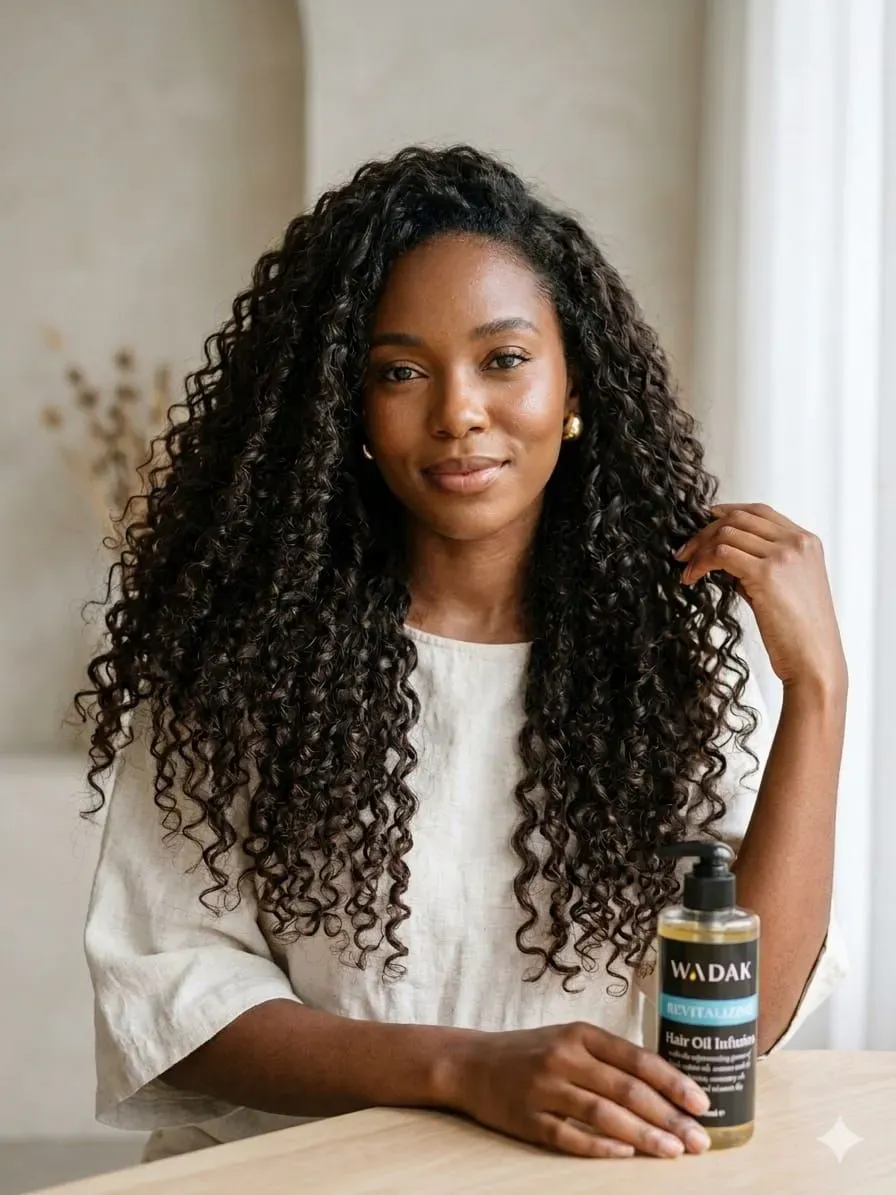 Our nourishing oil revives curls, coils, and kinks with every application, delivering lasting hydration, radiant shine, and healthy-looking hair that stays vibrant all day long.