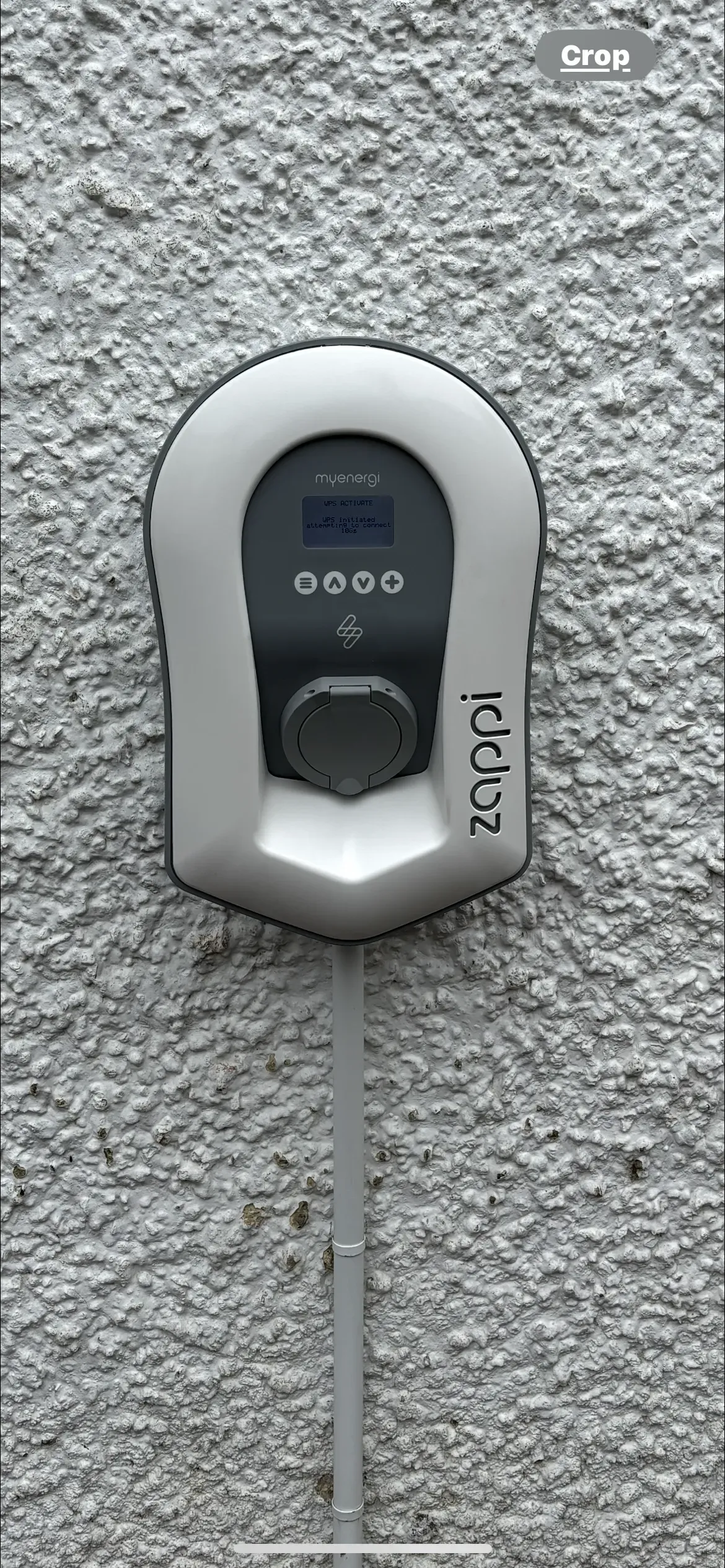 Electric vehicle being charged at a residential property in Wishaw