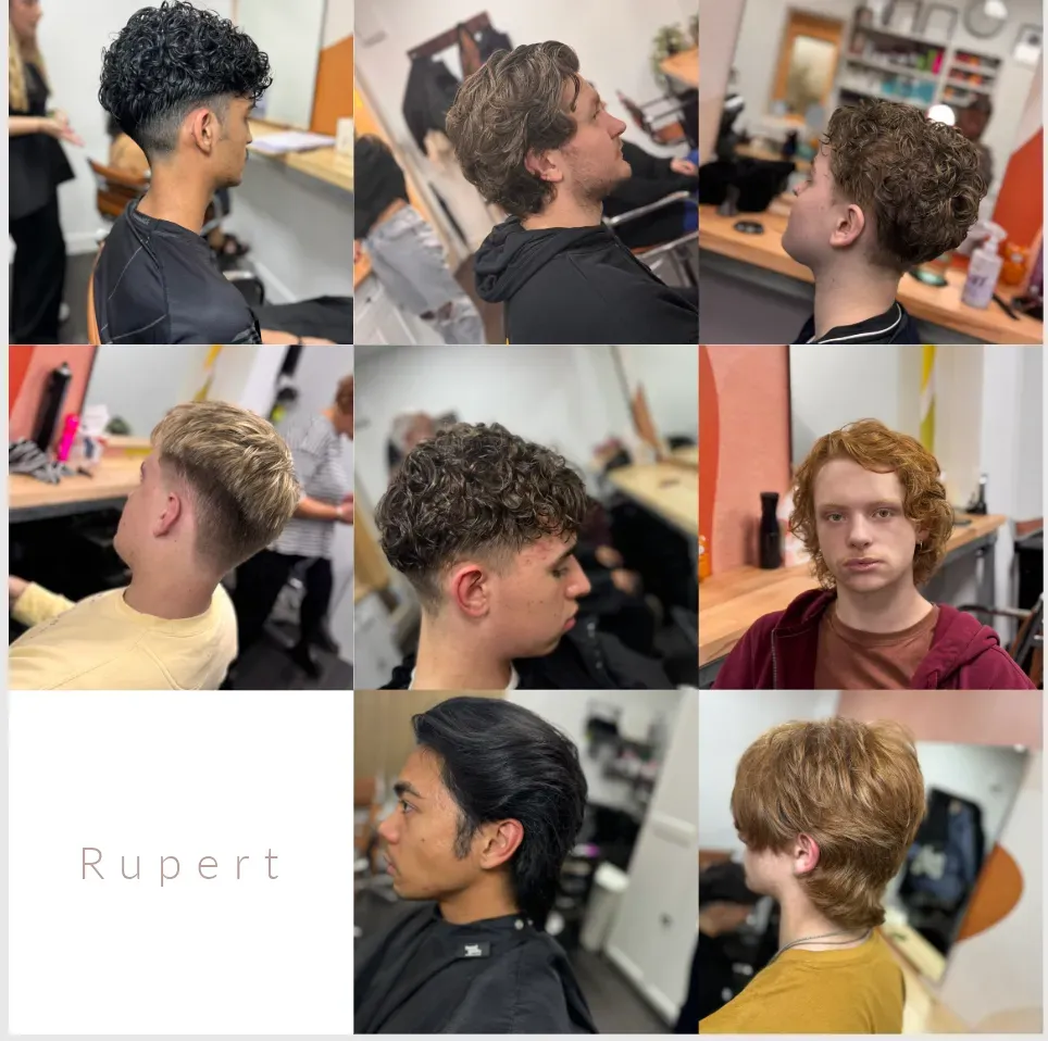 Mens top only perm by Auriana and mens cut by Rupert clippers short on sides and back