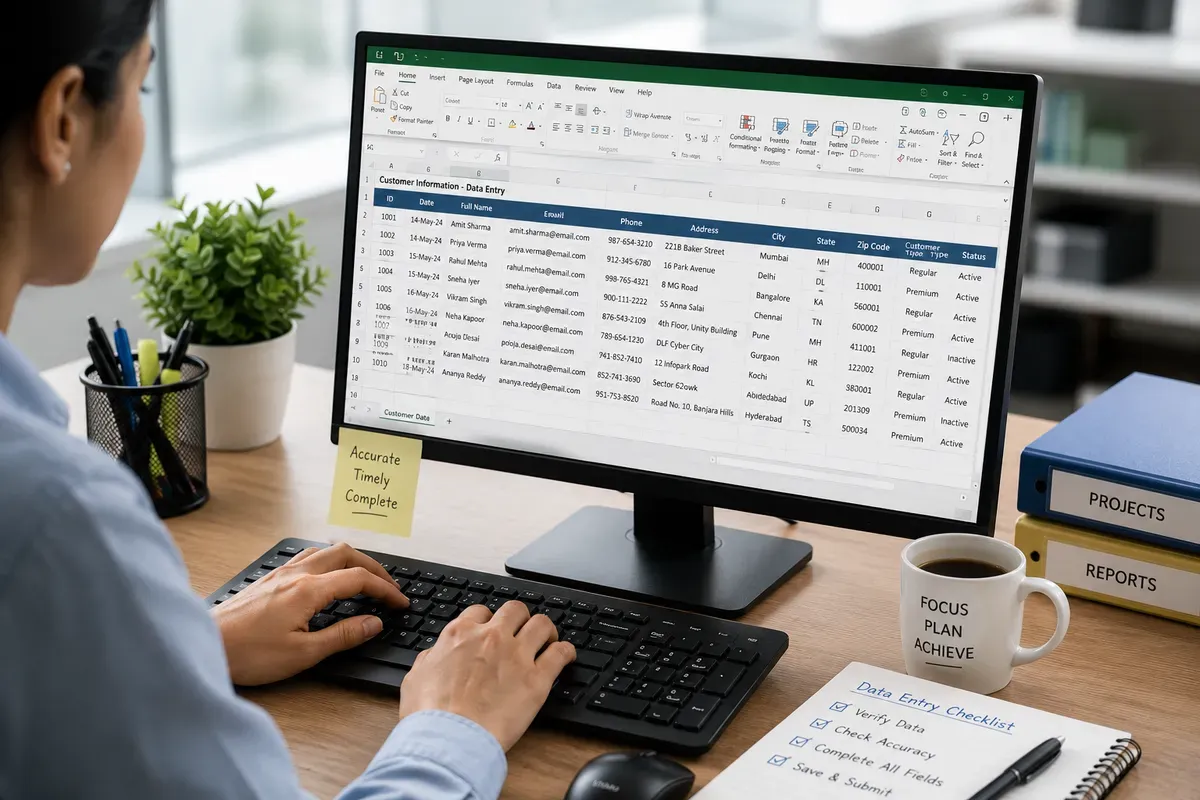 Data entry image