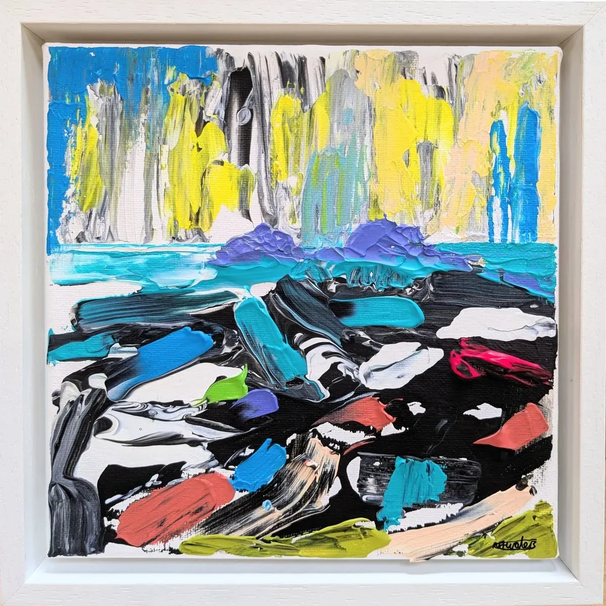 NigelWaters-BrisonsCapeCornwallSeascape-AcrylicOnCanvas-23x23cm-Framed-£300 thumbnail image
