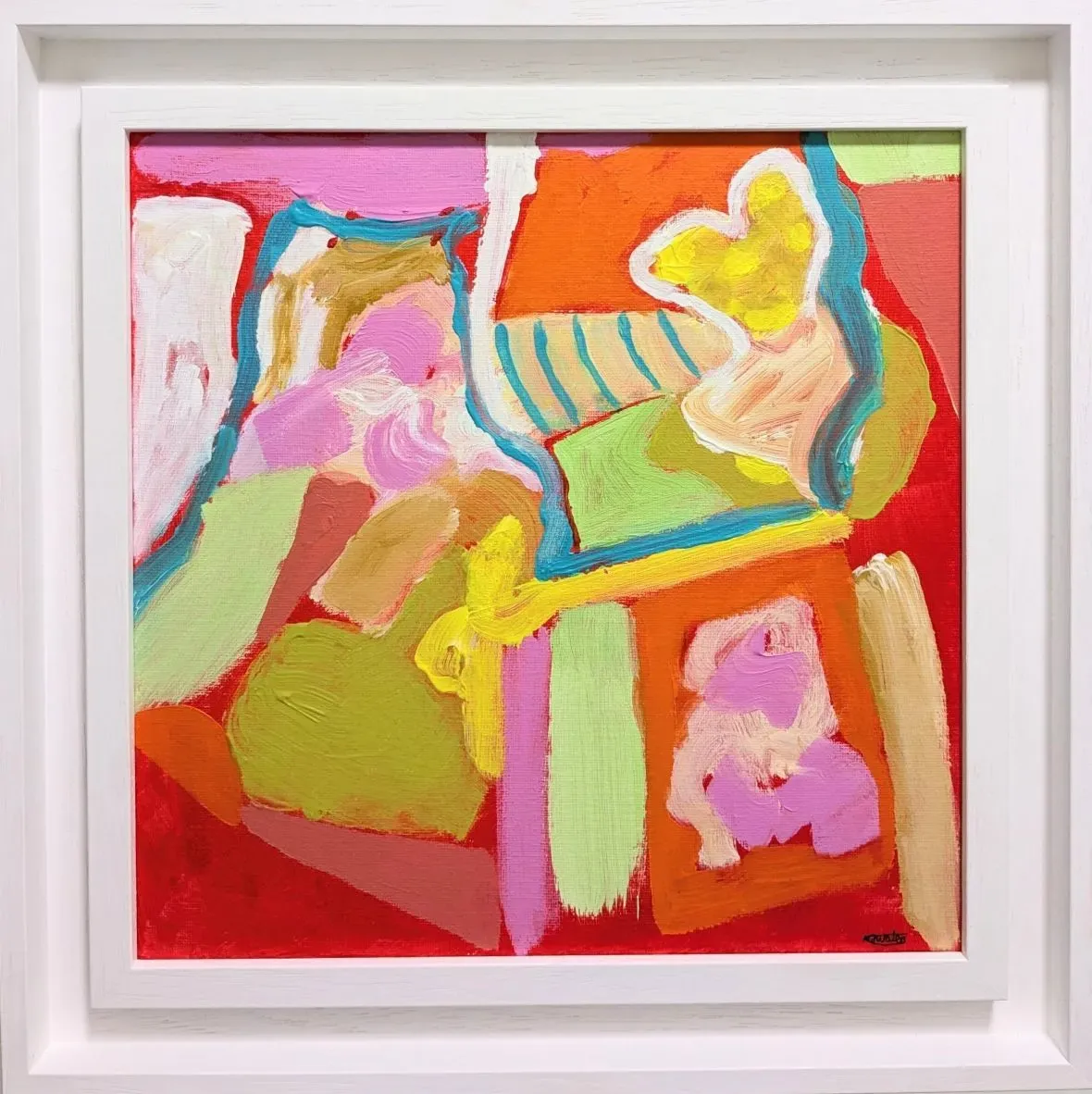 St Ives Abstract Garden Painting 2 Nigel Waters collection background image