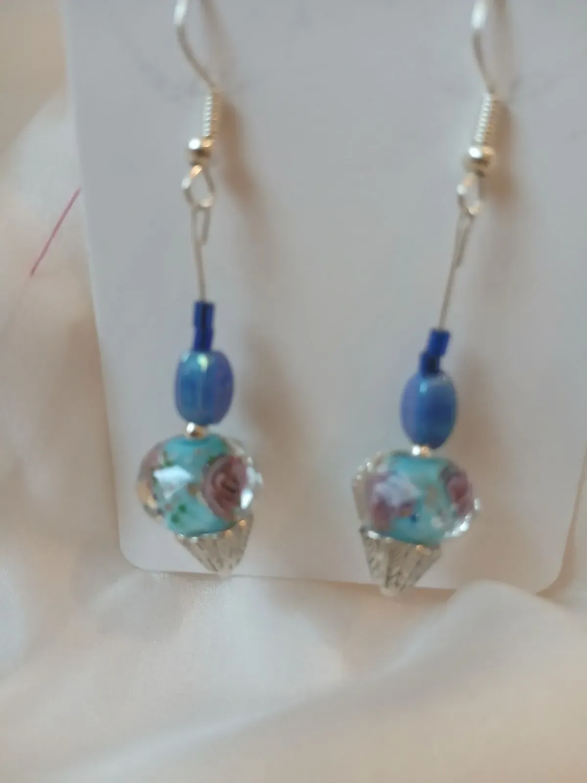 Light blue floral bead thumbnail image