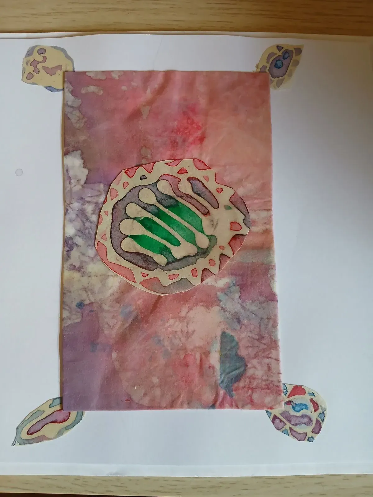Pink Batik card thumbnail image