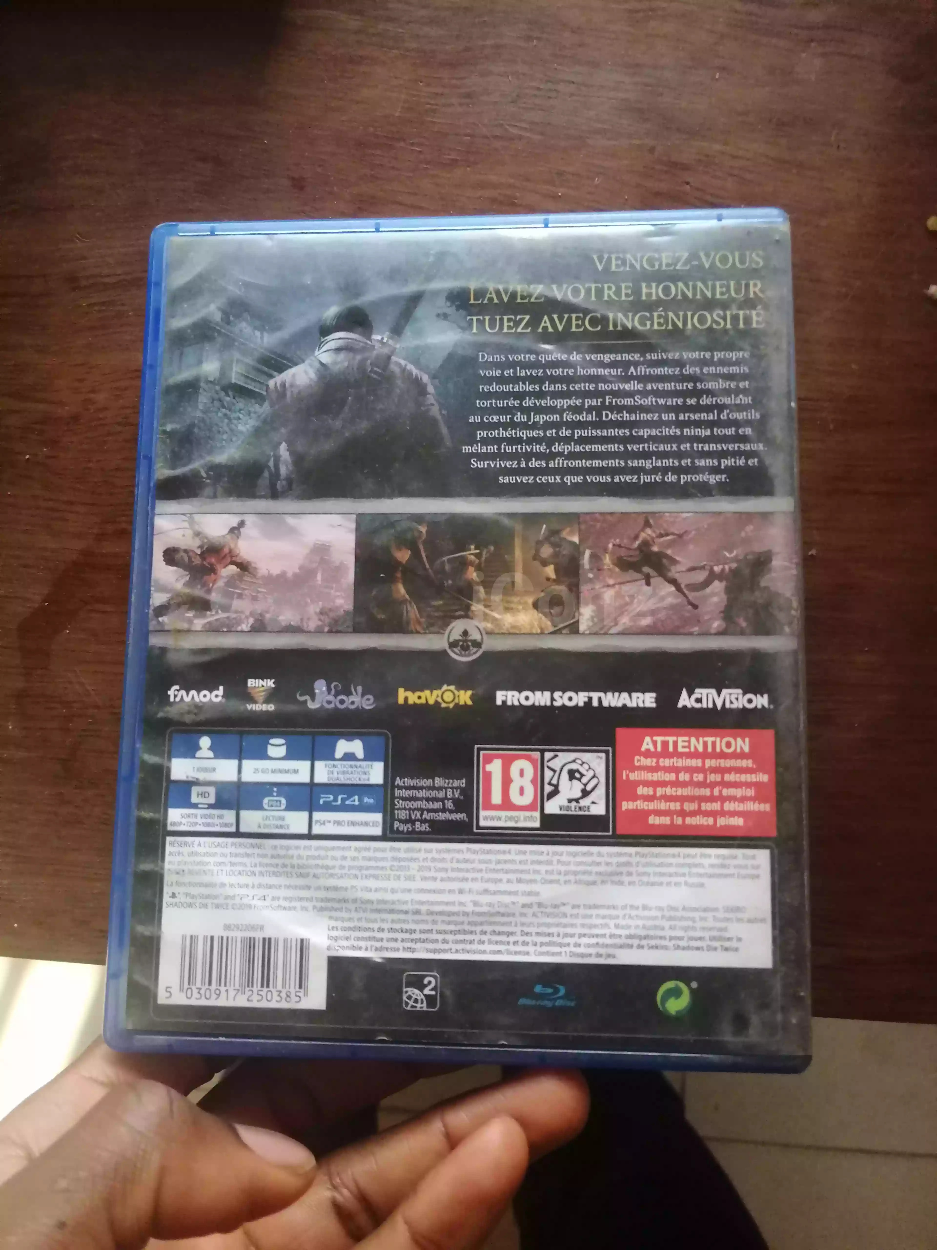 Sekiro shadows die twice cd - Playstation - Bamenda 4