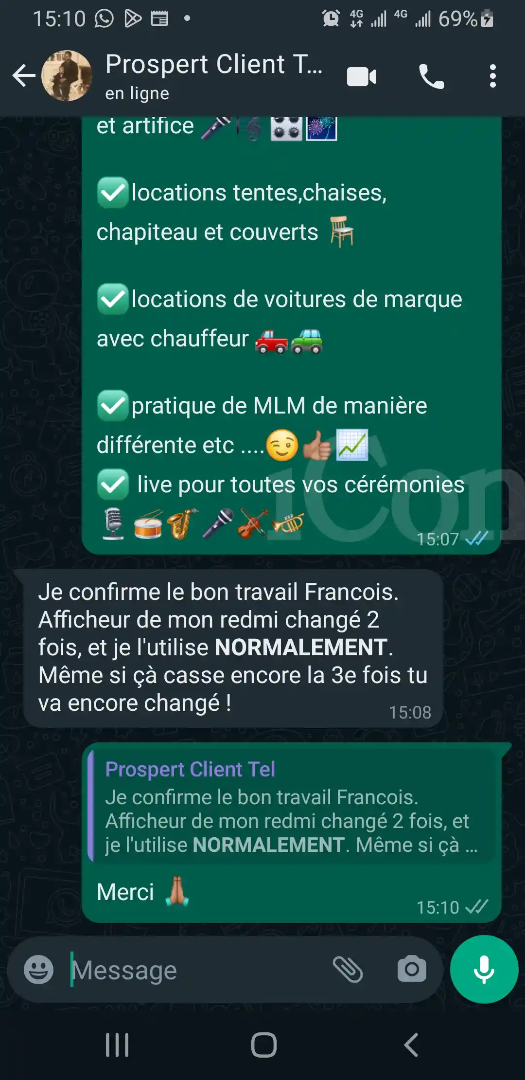 Réparation vente de téléphone - Yaounde 4