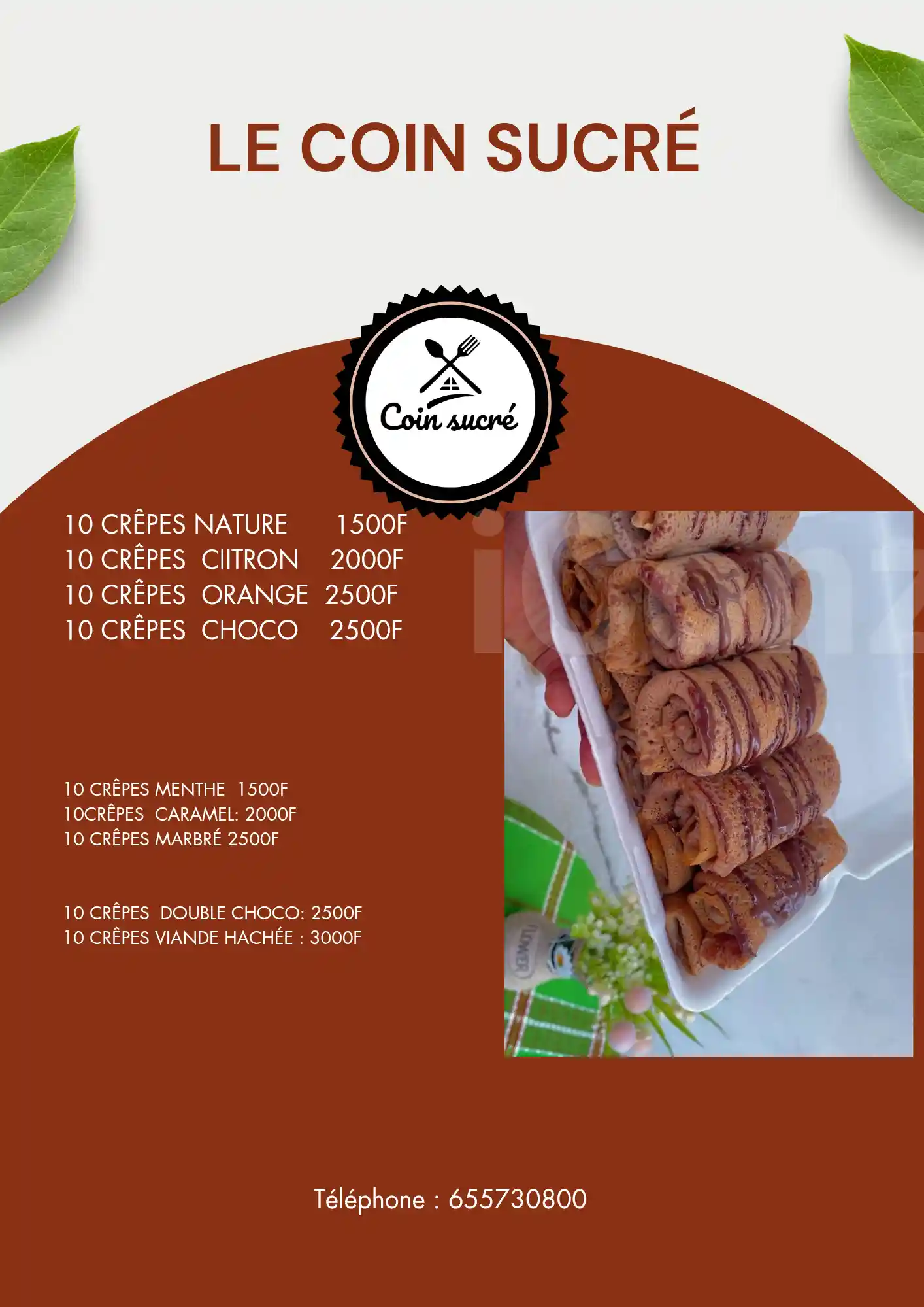 Crêpes et jus naturels. - In-Restaurant & Delivery - Yaounde 2