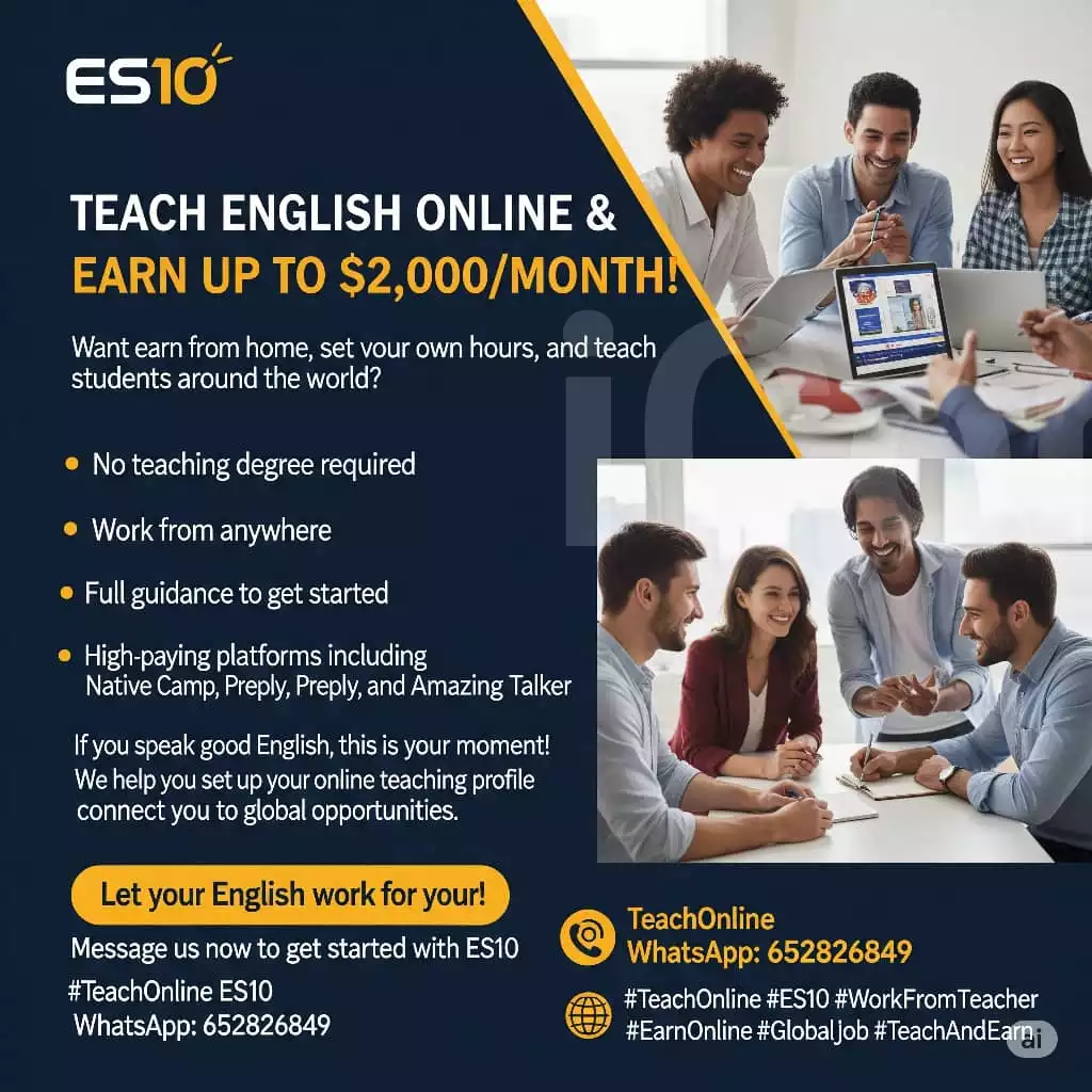 Teach English online earn$2000 - Buea