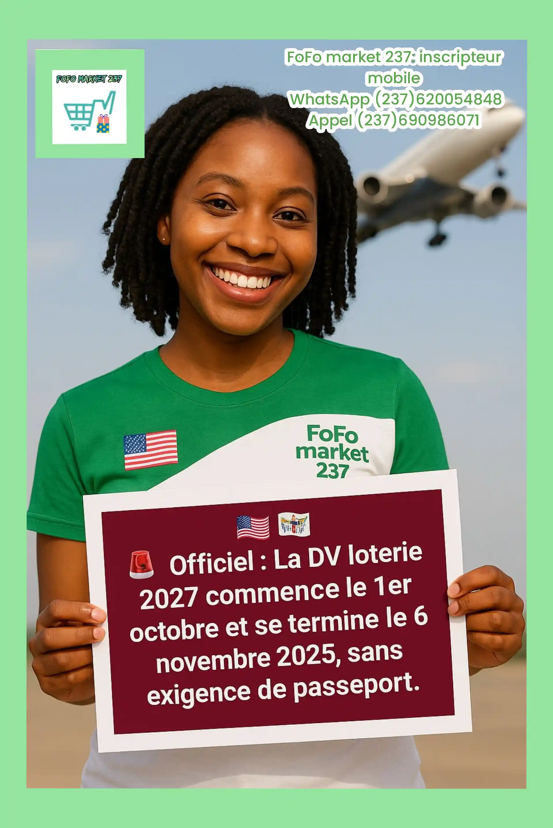 INSCRIPTEUR LOTERIE AMÉRICAINE - Yaounde 3