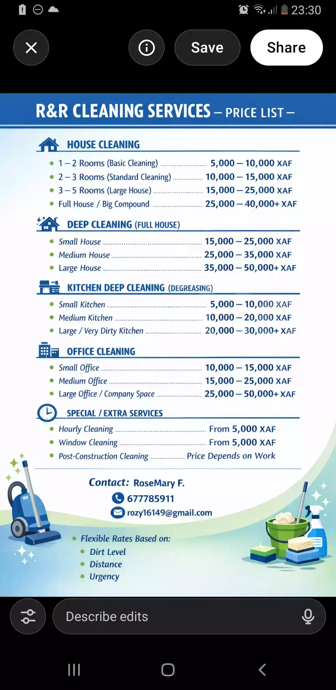 Cleaning services - Buea 3