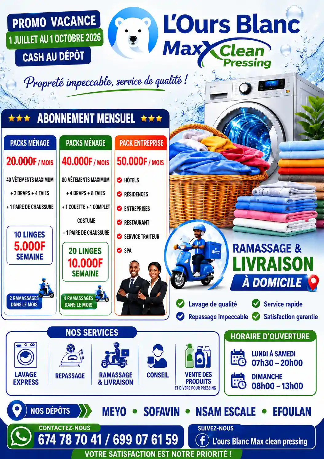 Ramassage et livraison à domic - Yaounde 2