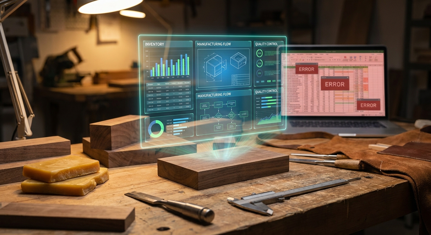 The Spreadsheet Ceiling: Why 'Spreadsheet Chaos' is Quietly Killing Your Artisan Margins