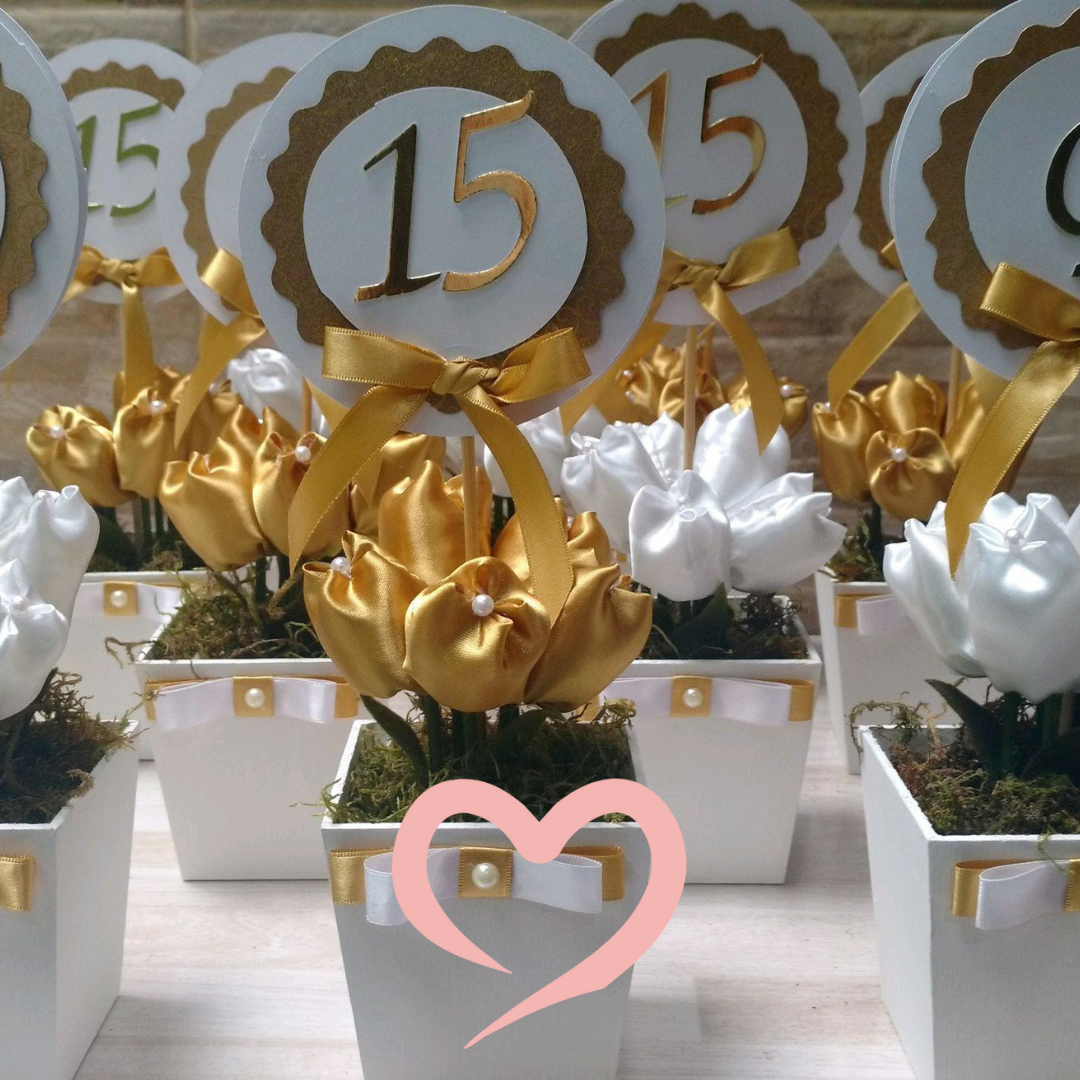 Dicas de centros de mesa para festa de 15 anos