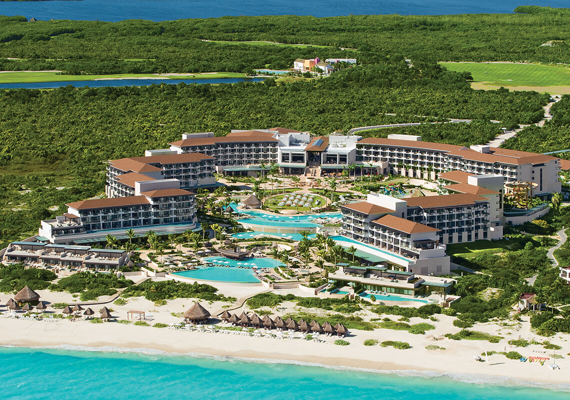 Aerial view of Dreams Playa Mujeres