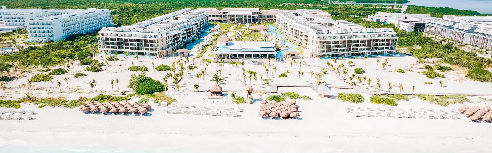 Majestic Mirage Costa Mujeres from the air