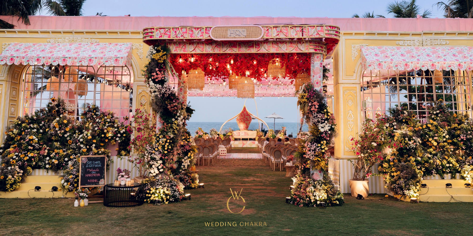Haripriya & Nikhil mehendi decor by Wedding Chakra