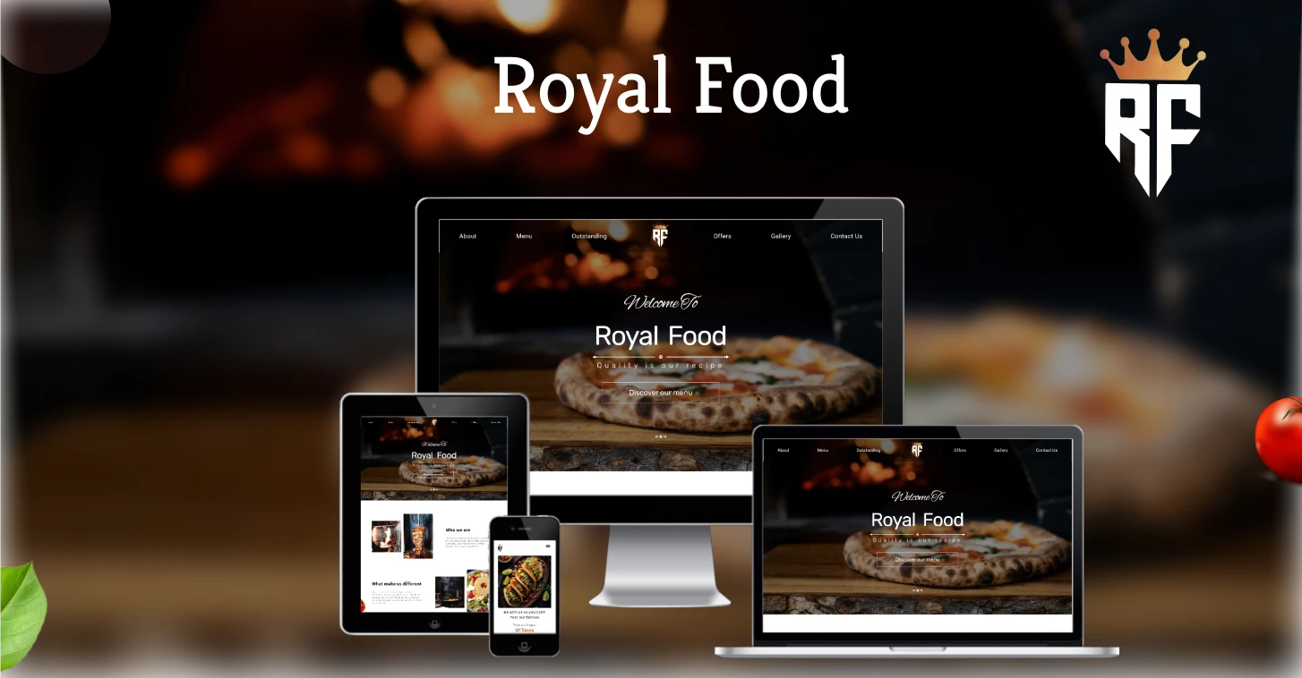 RoyalFood-Website screenshot 2
