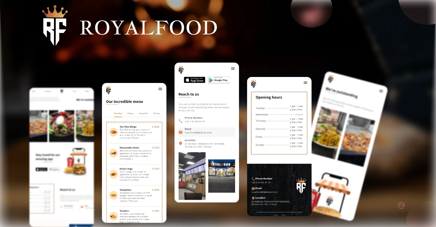 RoyalFood-Website screenshot 3
