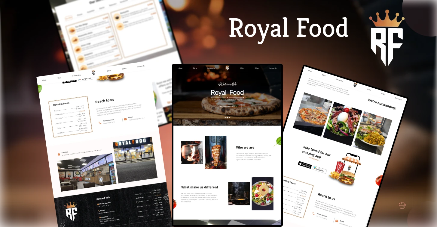 RoyalFood-Website screenshot 4