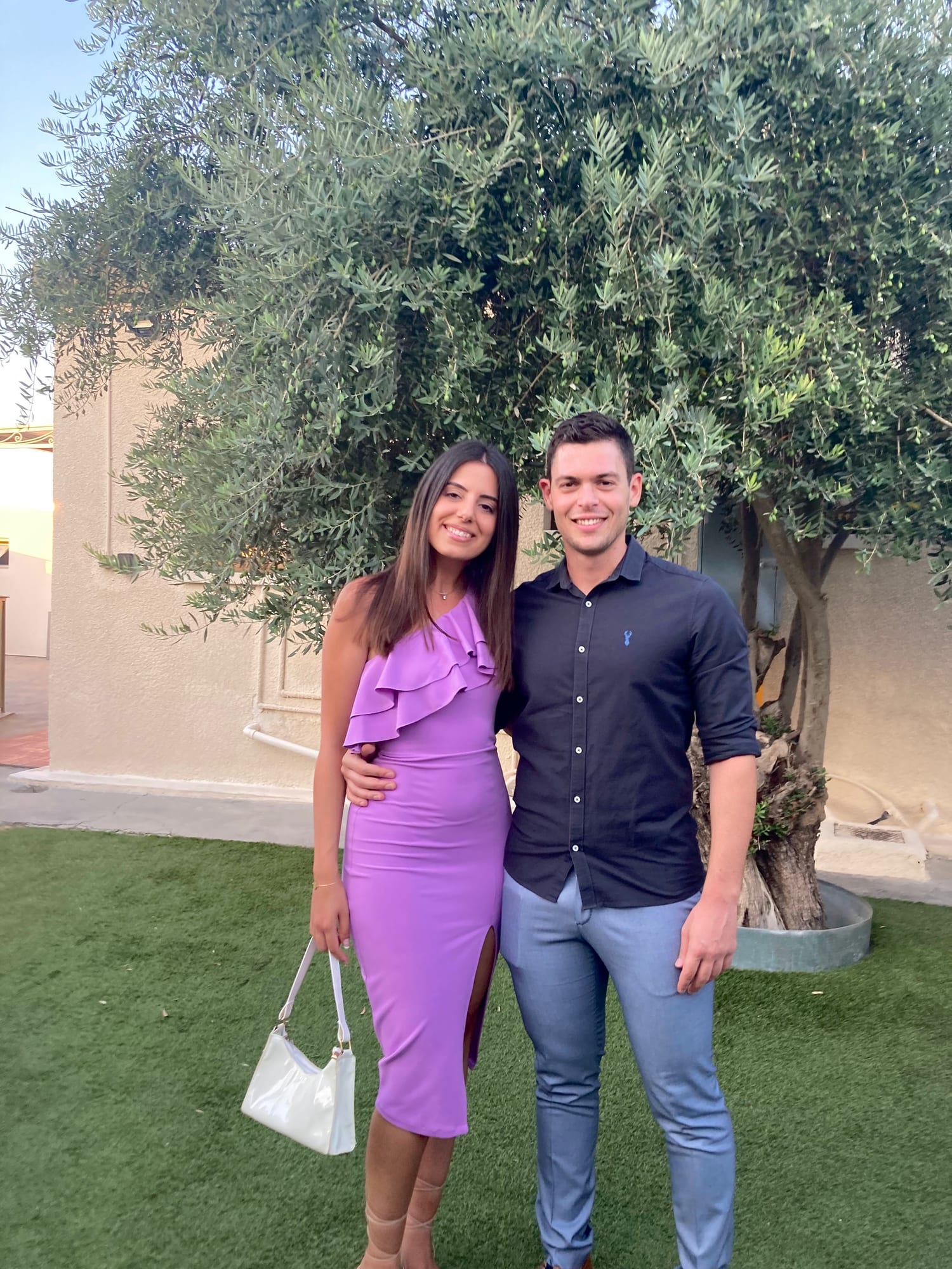 Couple together at a wedding