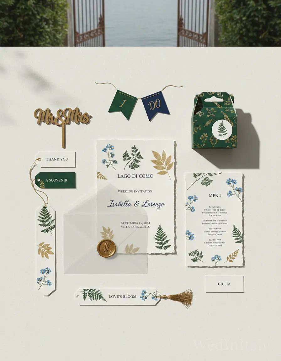 Erbario — Lago di Como wedding kit