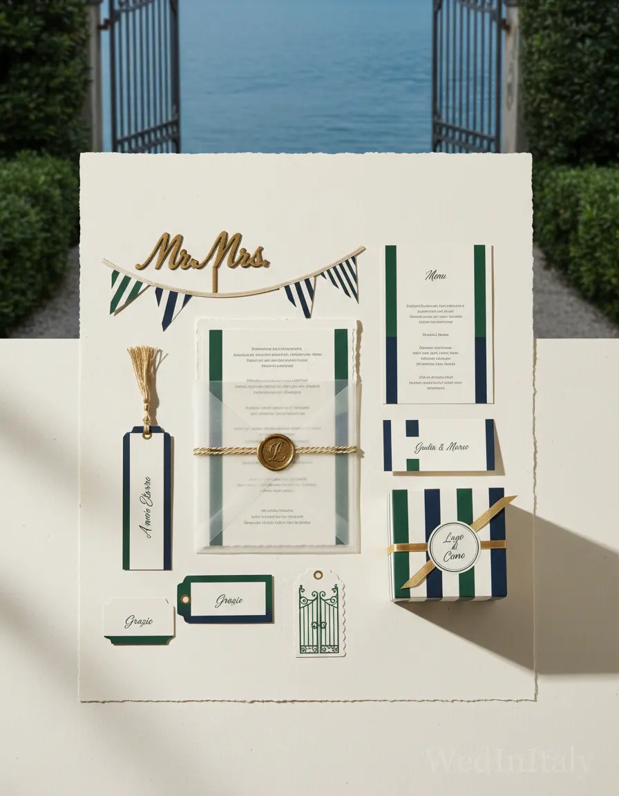Righe — Lago di Como wedding kit