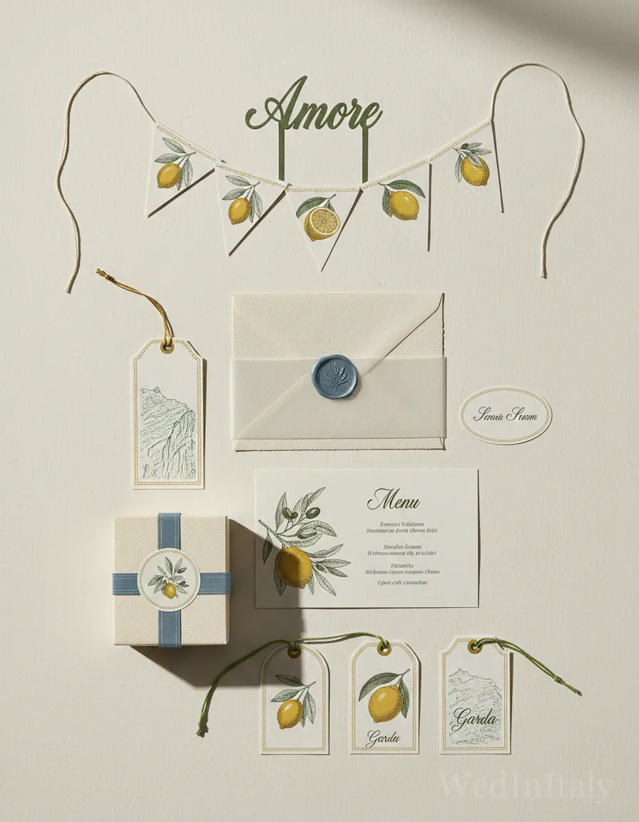 Incisione — Lago di Garda wedding kit